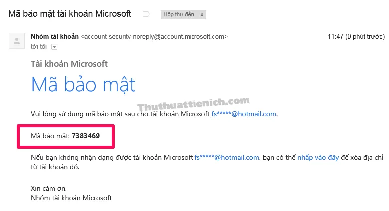 Cách thêm/xóa số điện thoại khôi phục, email dự phòng cho tài khoản Microsoft (Outlook/Hotmail)