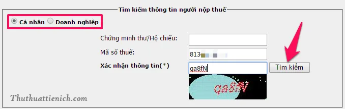 Cách tra cứu mã số thuế thu nhập cá nhân/công ty Online