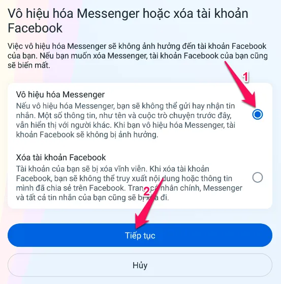 Cách vô hiệu hóa Messenger, khóa Messenger tạm thời trên máy tính