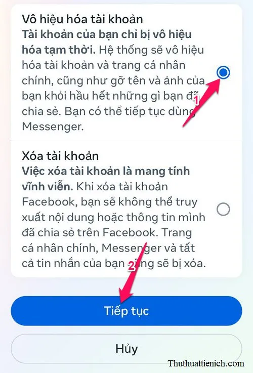 Cách vô hiệu hóa tài khoản Facebook tạm thời (Cập nhật tháng 03/2024)