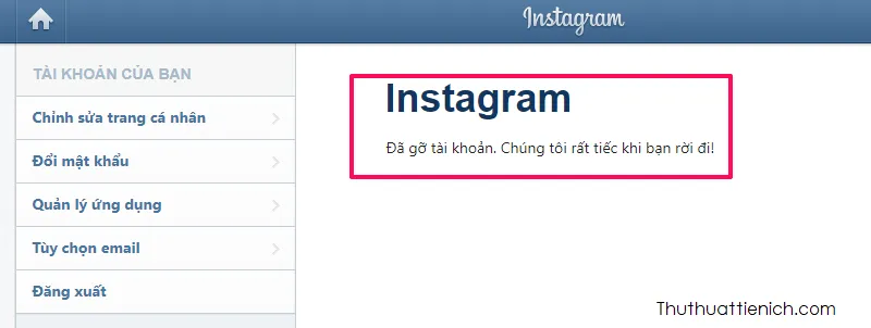 Cách vô hiệu hóa, xóa tài khoản Instagram tạm thời & vĩnh viễn