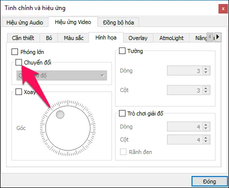 Cách xoay video bị ngược, nghiêng 90/180 độ bằng phần mềm VLC