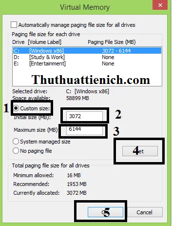 Cách xử lý máy tính báo lỗi Your computer is low on memory