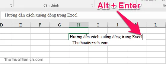 Cách xuống dòng trong Excel từ phiên bản 2003, 2007 đến 2010, 2013, 2016