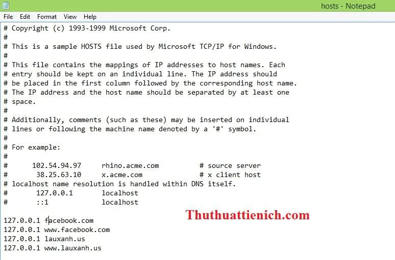 Chặn web đen trên máy tính cực kỳ đơn giản với file hosts