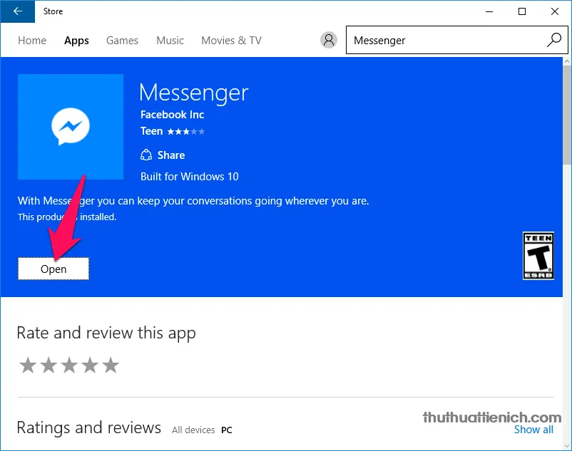 Chat Facebook trên Windows 10 với app Messenger “chính chủ”