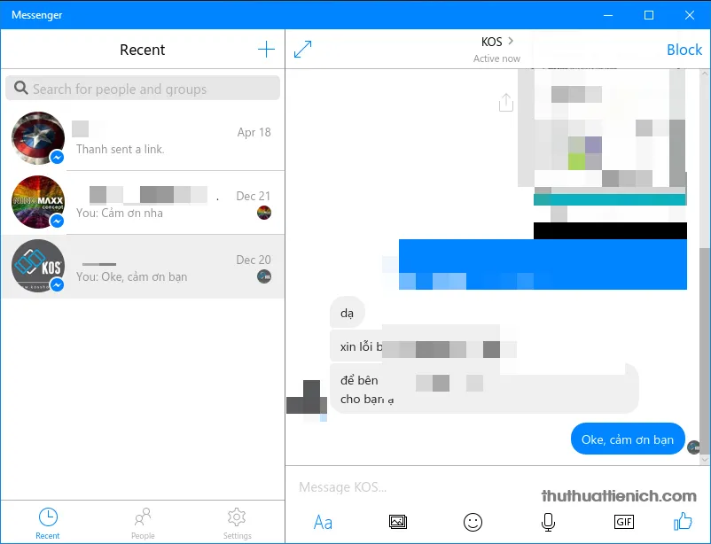 Chat Facebook trên Windows 10 với app Messenger “chính chủ”