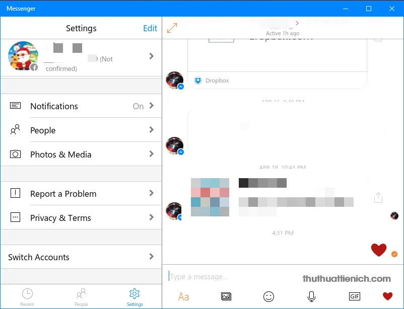 Chat Facebook trên Windows 10 với app Messenger “chính chủ”