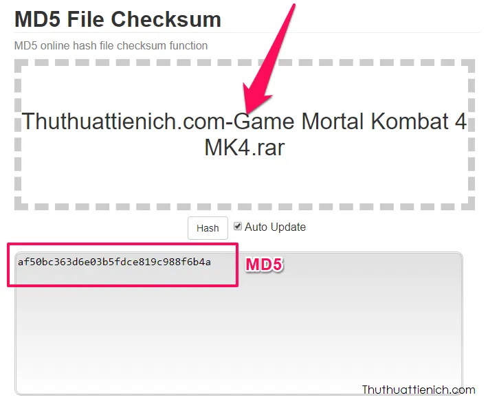 Check MD5 Online nhanh, chính xác, không cần phần mềm