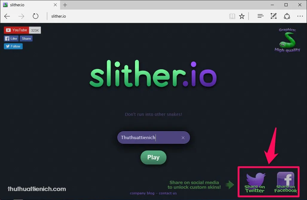 Chơi game Rắn săn mồi Slither.io Online vui vẻ, đẹp mắt, dễ “gây nghiện”