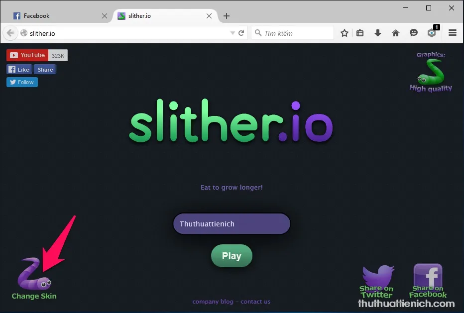 Chơi game Rắn săn mồi Slither.io Online vui vẻ, đẹp mắt, dễ “gây nghiện”