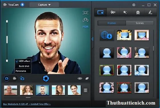 CyberLink YouCam – Phần mềm chụp ảnh bằng webcam cực đẹp