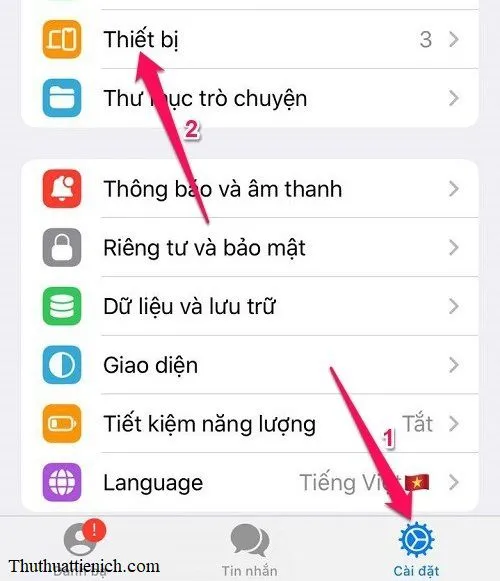 Đăng xuất tài khoản Telegram từ xa trên mọi thiết bị