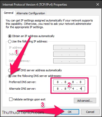 DNS là gì? Hướng dẫn cách đổi DNS nhanh trên máy tính Windows 10/8/7/XP