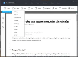 EaseUS PDF Editor – Phần mềm tạo, chỉnh sửa, chuyển đổi PDF chuyên nghiệp