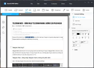 EaseUS PDF Editor – Phần mềm tạo, chỉnh sửa, chuyển đổi PDF chuyên nghiệp