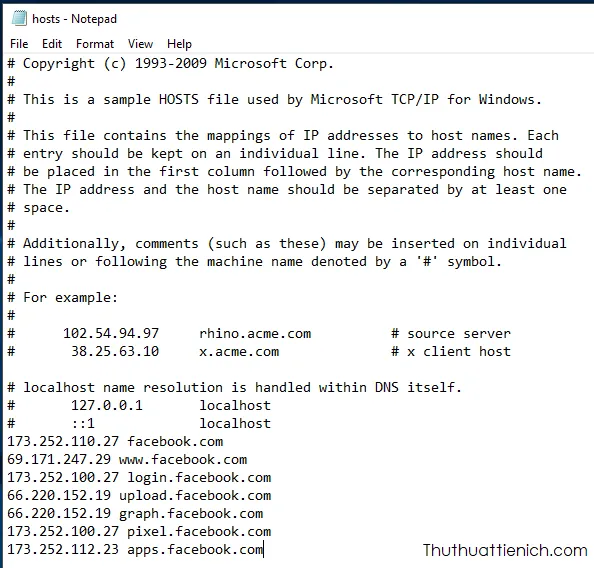 File Hosts là gì? Cách sửa file hosts để vào Facebook