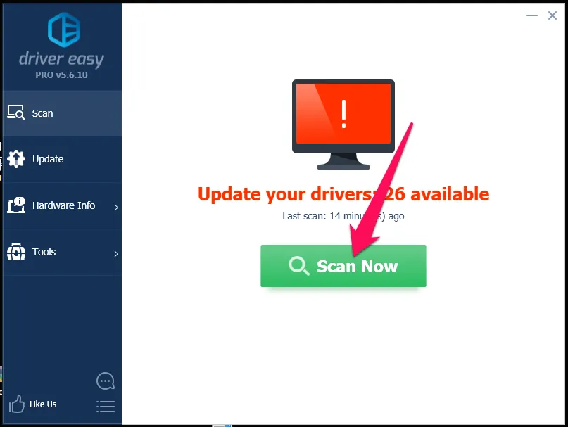 Hướng dẫn Backup, Restore, Update driver bằng phần mềm Driver Easy