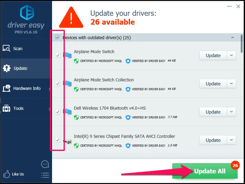 Hướng dẫn Backup, Restore, Update driver bằng phần mềm Driver Easy