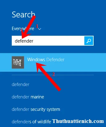 Hướng dẫn bật/tắt phần mềm Windows Defender trên Windows 8/8.1 chi tiết bằng hình ảnh