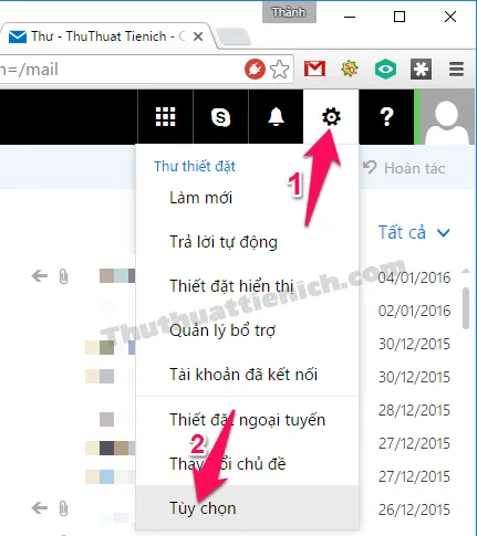 Hướng dẫn bật/tắt tự động trả lời thư trên Outlook/Hotmail