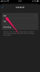 Hướng dẫn cách bật Giao diện tối Dark Mode trong Messenger