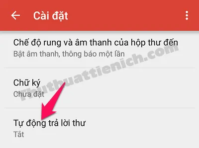 Hướng dẫn cách bật/tắt tự động trả lời thư khi sử dụng Gmail