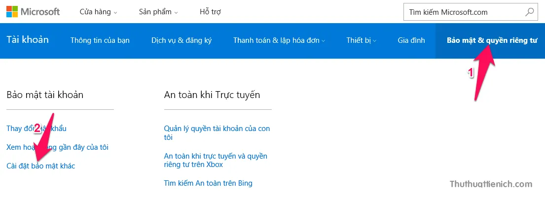 Hướng dẫn cách bật xác minh 2 bước cho tài khoản Outlook/Hotmail (Microsoft)