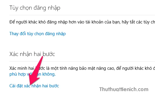 Hướng dẫn cách bật xác minh 2 bước cho tài khoản Outlook/Hotmail (Microsoft)