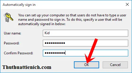 Hướng dẫn cách bỏ qua màn hình đăng nhập, login Windows 10