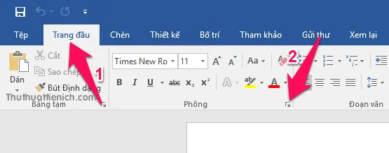 Hướng dẫn cách cài đặt Font chữ, cỡ chữ mặc định trên Word & Excel 2016