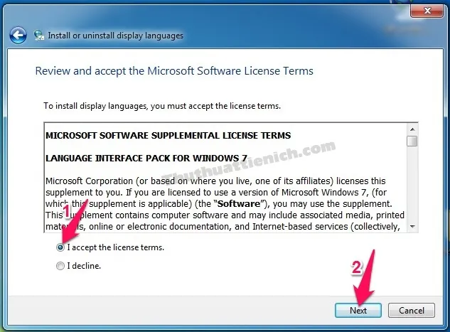 Hướng dẫn cách cài đặt ngôn ngữ, giao diện tiếng Việt cho Windows 7