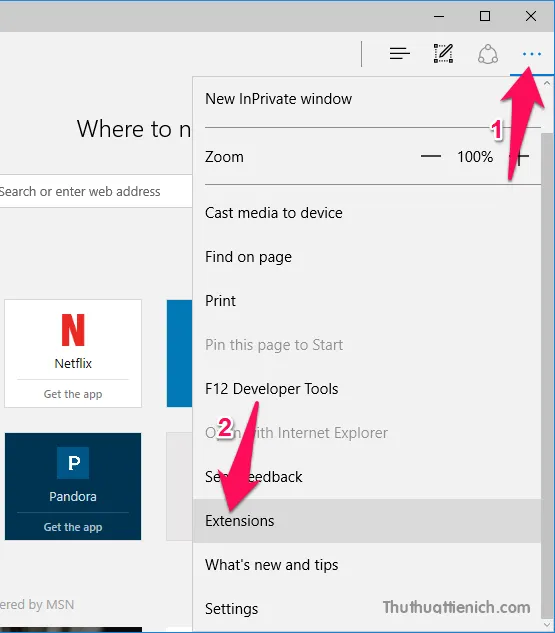 Hướng dẫn cách cài đặt tiện ích mở rộng (Extension) cho Microsoft Edge