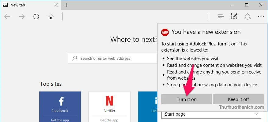 Hướng dẫn cách cài đặt tiện ích mở rộng (Extension) cho Microsoft Edge