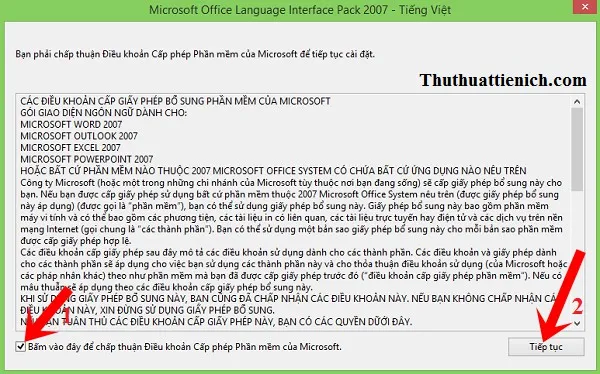 Hướng dẫn cách cài đặt tiếng Việt cho bộ phần mềm Office 2007
