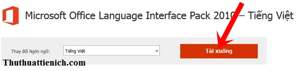 Hướng dẫn cách cài đặt tiếng Việt cho Office 2010