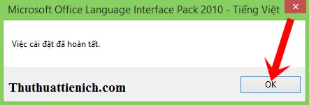 Hướng dẫn cách cài đặt tiếng Việt cho Office 2010