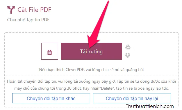 Hướng dẫn cách cắt, tách file PDF Online nhanh, dễ làm