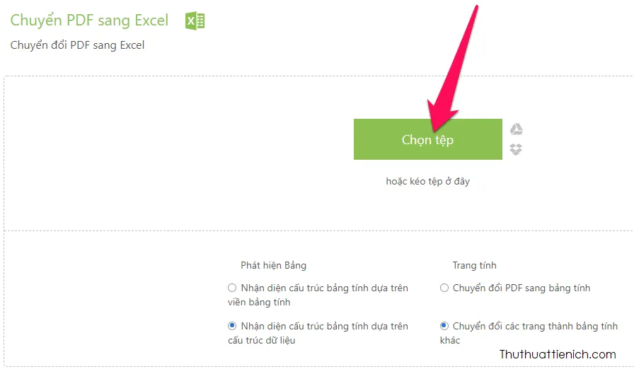 Hướng dẫn cách chuyển file PDF sang Excel online nhanh, miễn phí