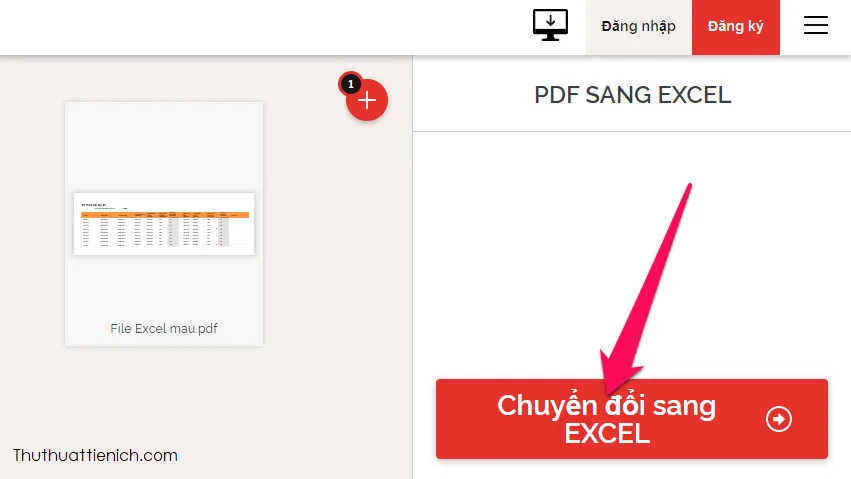 Hướng dẫn cách chuyển file PDF sang Excel online nhanh, miễn phí