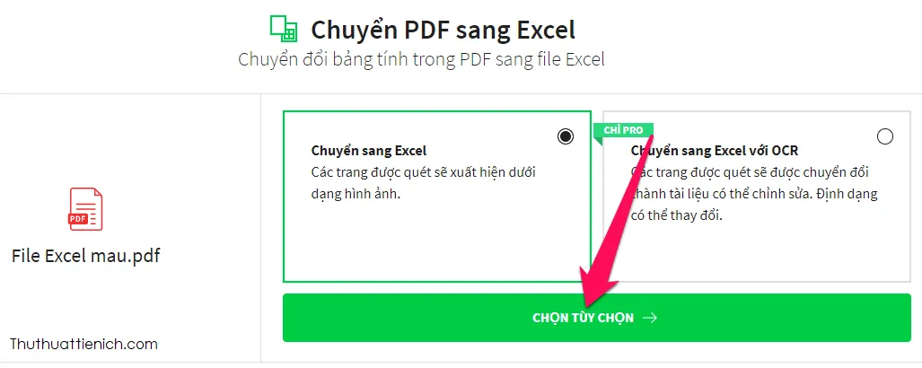 Hướng dẫn cách chuyển file PDF sang Excel online nhanh, miễn phí