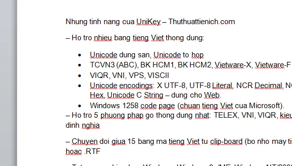 Hướng dẫn cách chuyển văn bản có dấu sang không dấu với Unikey