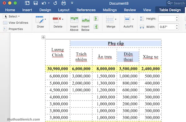 Hướng dẫn cách copy dữ liệu excel sang word