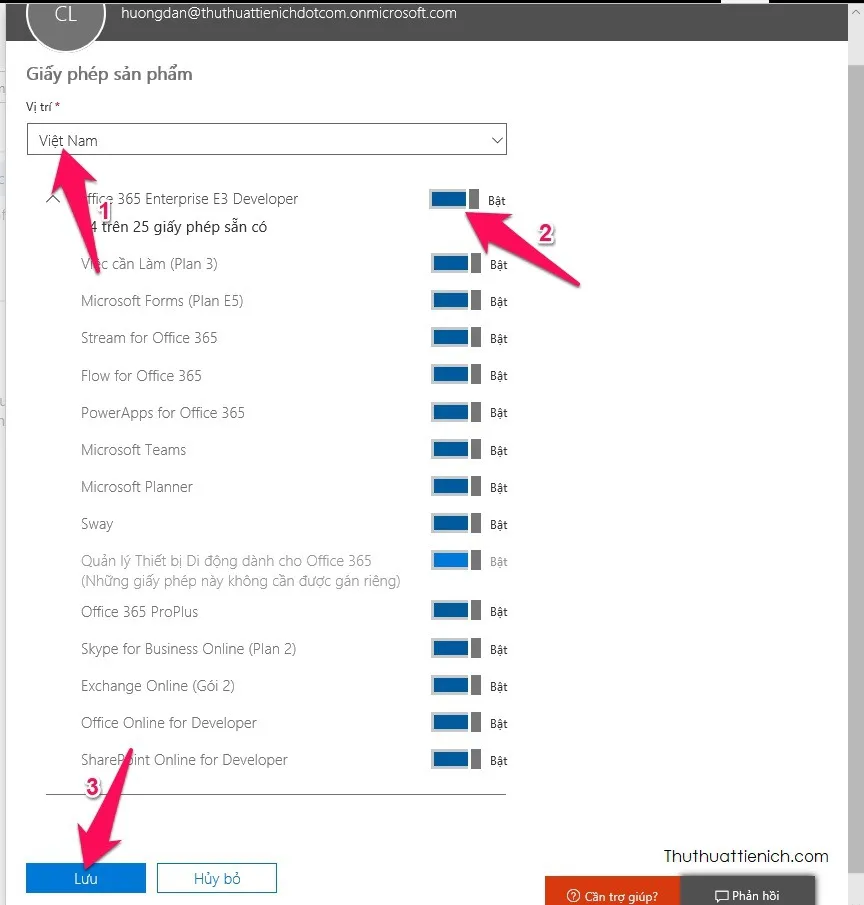 Hướng dẫn cách đăng ký dùng thử Office 365 ProPlus bản quyền miễn phí 1 năm + 25GB Onedrive