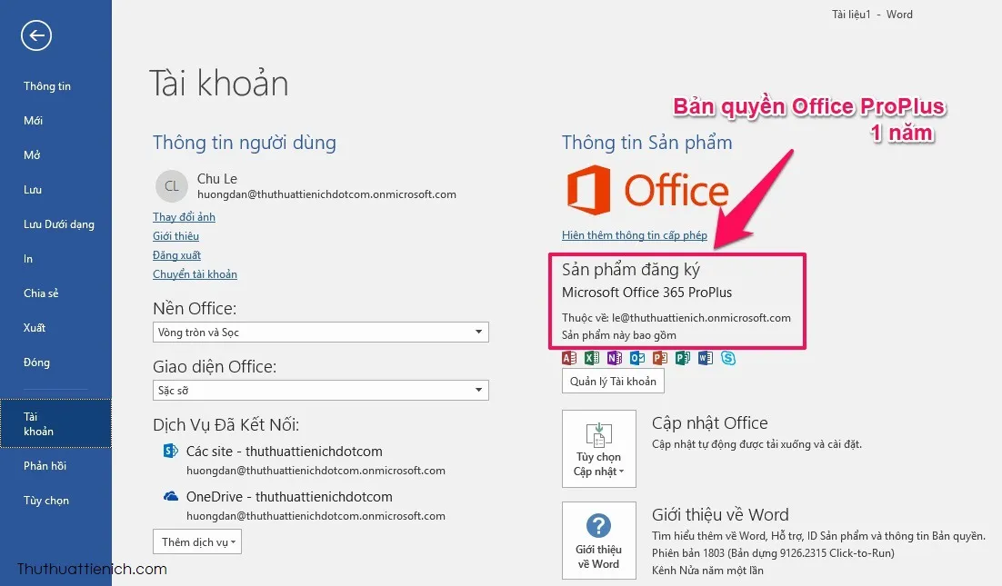 Hướng dẫn cách đăng ký dùng thử Office 365 ProPlus bản quyền miễn phí 1 năm + 25GB Onedrive