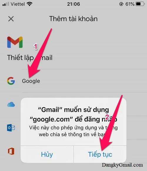 Hướng dẫn cách đăng ký tạo tài khoản Gmail mới trên điện thoại