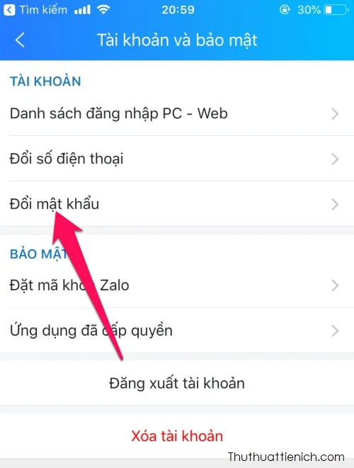 Hướng dẫn cách đổi mật khẩu tài khoản Zalo nhanh (điện thoại & máy tính)