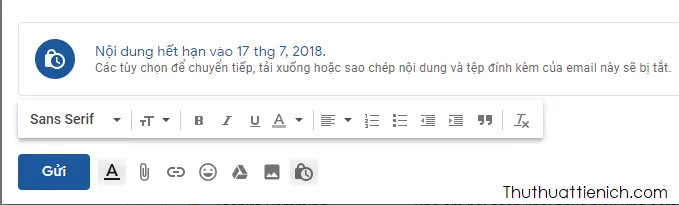 Hướng dẫn cách gửi email bí mật (tự hủy – đặt mật khẩu) bằng Gmail