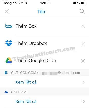 Hướng dẫn cách gửi hình ảnh, tập tin đính kèm qua Outlook/Hotmail