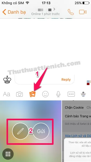 Hướng dẫn cách gửi hình ảnh, tập tin qua Facebook